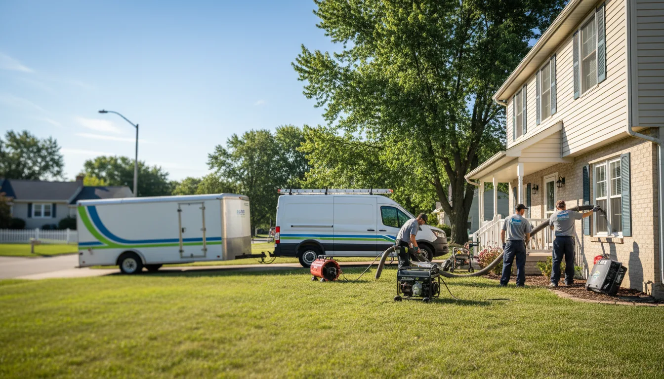 Flooded Basement Restoration And Cleanup With Repair in Charles City, IA near me